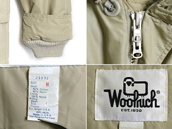 70's USA製 Woolrich ウールリッチ アークティック パーカー グース ダウン ジャケット (M)