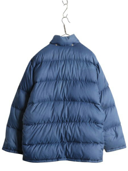 70s 茶タグ ★ ノースフェイス ナイロン ダウン ジャケット メンズ XL ヴィンテージ USA製 The North Face アウトドア ハイネック ブルゾン