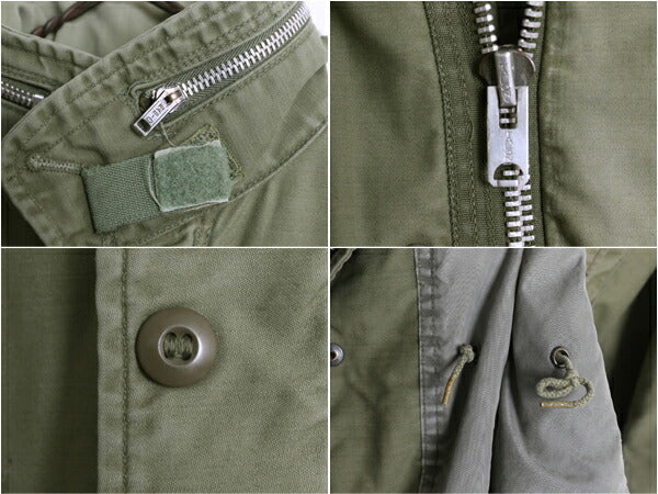 グレーライナー 60s ★ 米軍実物 US ARMY M-65 フィールド ジャケット SMALL 程/ 古着 ヴィンテージ 軍物 ミリタリー 2nd M65 アルミジップ