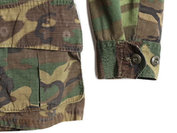 60s ★ 69年製 USMC ジャングルファティーグ ジャケット SMALL REGULAR 60年代 ヴィンテージ ERDL ブラウンリーフ カモ 迷彩 マリンコープ