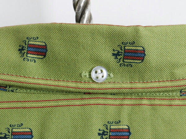 デッドストック 60's MODEL PRESS モデルプレス エンブレム 総柄 半袖 ボタンダウン シャツ (S程)