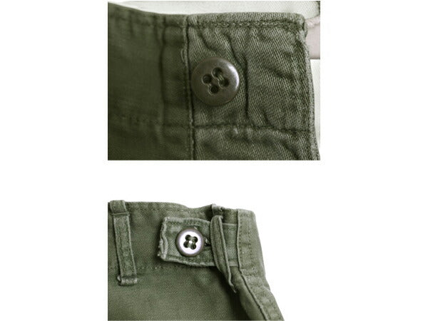 60s ★ 米軍実物 US ARMY コットン サテン ベイカー パンツ SMALL ヴィンテージ ファティーグ ユーティリティ アジャスター付き OG107 軍物