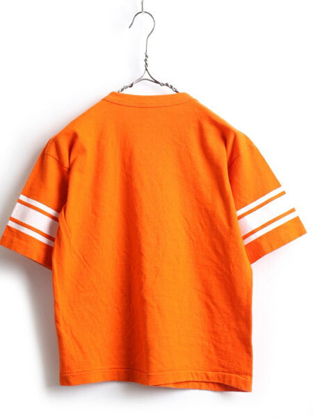 70's Champion チャンピオン プリント フットボール Tシャツ (L)