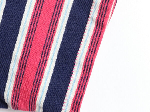 70's MORTYN TOGS INC マルチ ボーダー 柄 半袖 コットン Tシャツ (L)