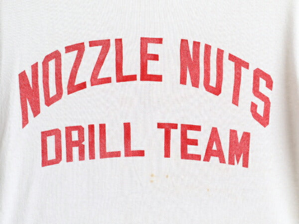 50's Fire Department 両面 染み込み プリント 半袖 Tシャツ (S程)