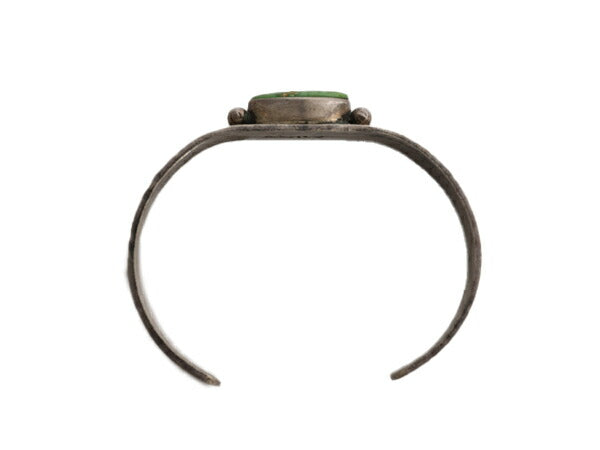 60s ~ 80s ★ ナバホ Jimmy Yazzie 作 グリーン ターコイズ シルバー バングル / 小物 ヴィンテージ インディアン ジュエリー ブレスレット