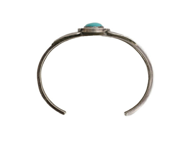 80s 90s ★ ターコイズ スターリング シルバー バングル / 小物 ヴィンテージ ナバホ インディアン ジュエリー ブレスレット 銀 ストーン