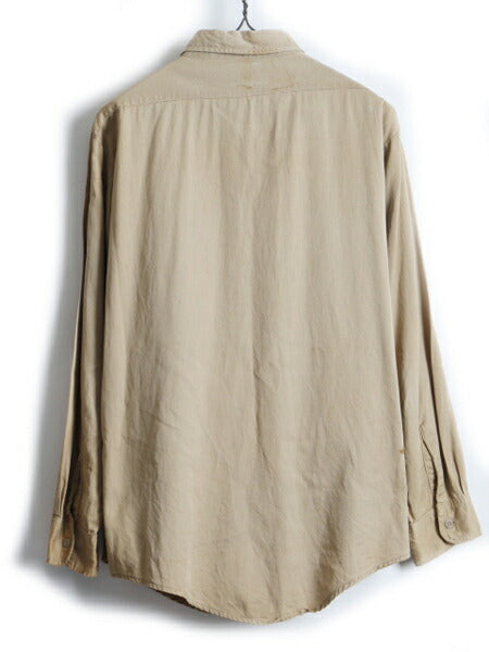 60's Unknown コットン ツイル 長袖 ワーク シャツ (15 1/2)