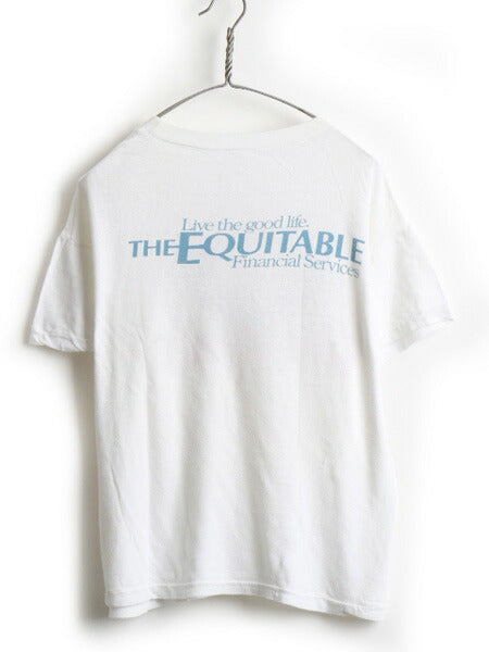 80's パキ綿 企業物 両面 プリント 半袖 Tシャツ (M 程)