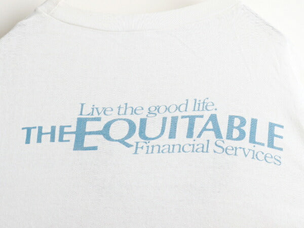 80's パキ綿 企業物 両面 プリント 半袖 Tシャツ (M 程)