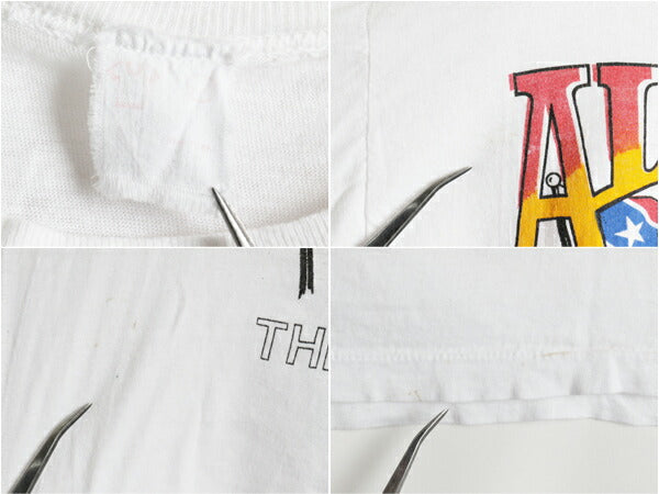 パキ綿 80's ALABAMA アラバマ 40 Hour Week The Fans Tour ツアー 両面 プリント 半袖 Tシャツ (M程)
