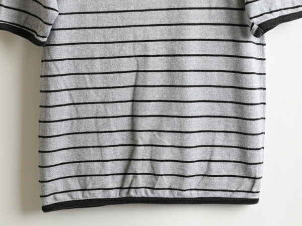 70s ★ EAGLE イーグル ボーダー 柄 半袖 コットン Tシャツ ( メンズ 男性 M ) 70年代 ビンテージ 古着 USED 黒 灰 ボーダーT 綿100