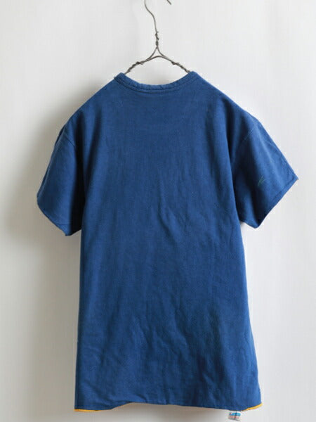 70s USA製 ★ Champion チャンピオン プリント コットン 半袖 リバーシブル Tシャツ ( メンズ 男性 M ) 70年代 ビンテージ バータグ USED