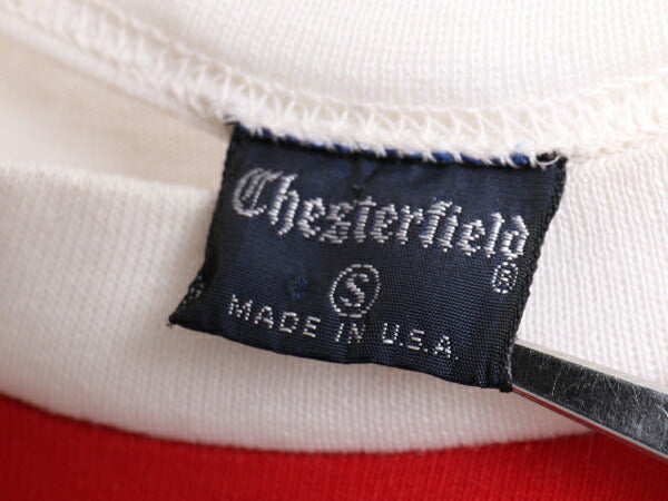 70's Chesterfield ワイド ボーダー 半袖 Tシャツ (S)