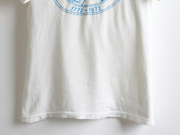 70s ★ Velva Sheen ヴェルバシーン ミルヴィル 200周年 プリント 半袖 コットン Tシャツ ( メンズ 男性 M ) 70年代 ビンテージ 古着 USED