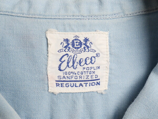 50's 60's Elbeco マチ付き 半袖 ワーク シャツ (15 M 程)