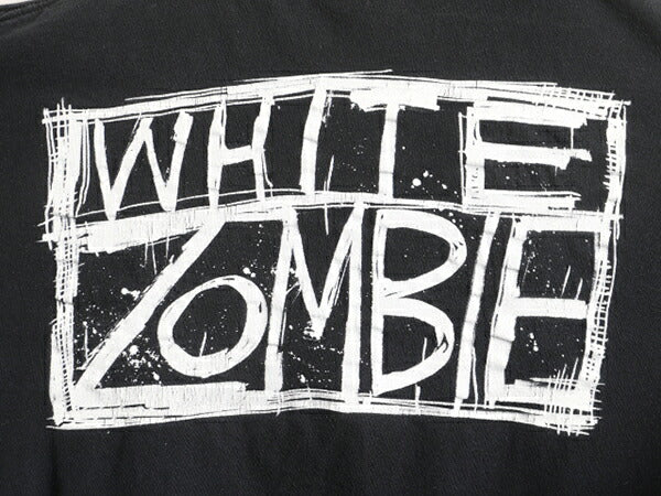90s USA製 人気 黒 ★ WHITE ZOMBIE 両面 プリント 半袖 Tシャツ ( メンズ L ) 古着 90年代 ホワイトゾンビ バンドT メタル ロックT 当時物