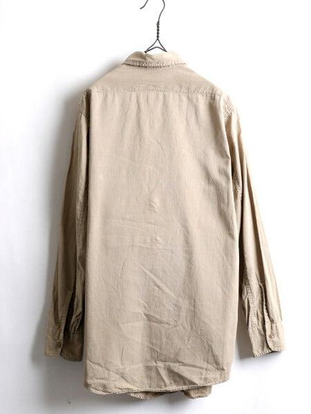 60's Trenton コットン ワークシャツ (M程)