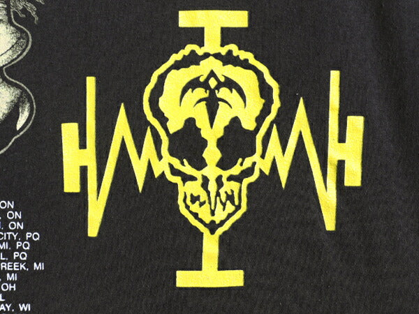 80s ★ メタリカ × クイーンズライク パスヘッド ツアー プリント Tシャツ メンズ L ヴィンテージ 当時物 バンド ロック シングルステッチ