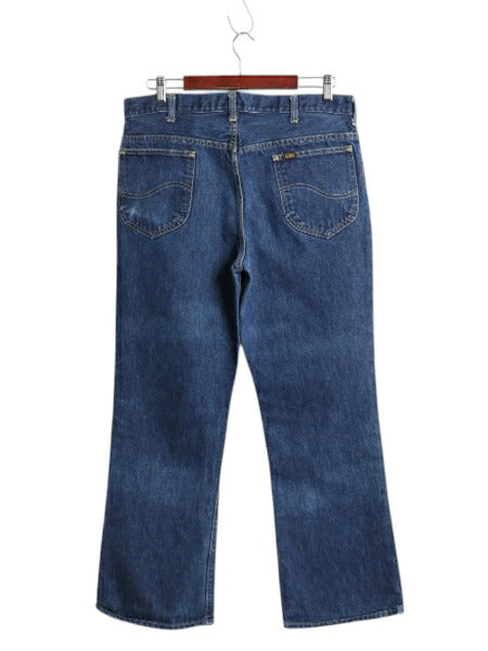 70s USA製 ★ Lee 200 0314 ブーツカット デニム パンツ メンズ 36 30 / 古着 ヴィンテージ フレア ジーンズ ジッパーフライ 42 TALON 濃紺