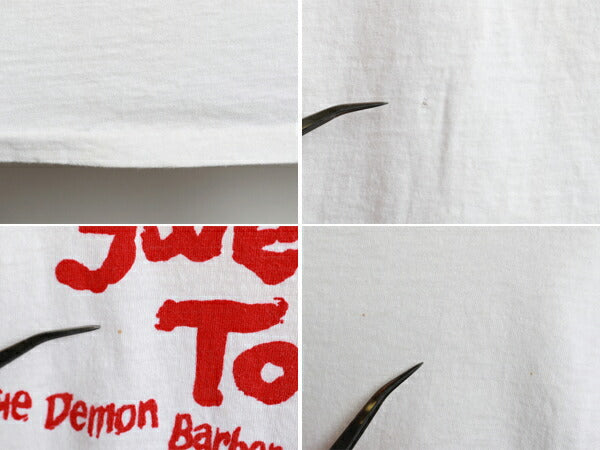 70s 希少サイズS ★ Sweeney Todd スウィーニートッド 染み込み プリント 半袖 Tシャツ ( メンズ 男性 ) 70年代 ミュージカル 映画 キャラT