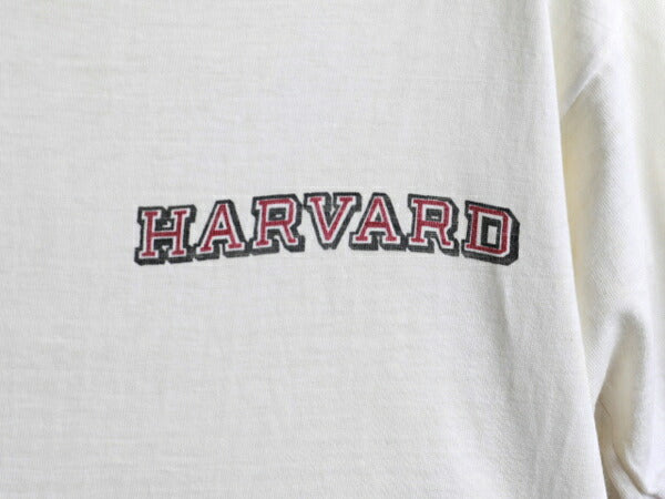 50s 希少サイズS ★ Champion チャンピオン ハーバード プリント 半袖 リンガー Tシャツ ( メンズ 男性 ) 50年代 ビンテージ ランタグ