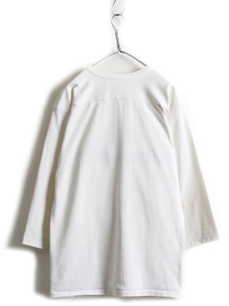 80s 90s USA製 ★ ラッセル Vネック カレッジ プリント フットボール Tシャツ メンズ M / 80年代 90年代 オールド RUSSELL プリントTシャツ