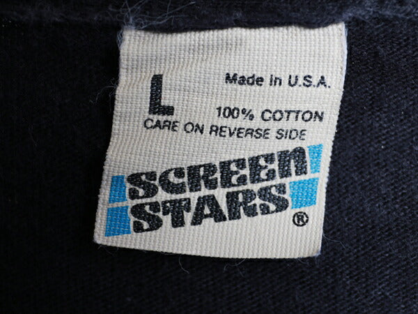 80s USA製 ★ Heart ハート ワールド ツアー プリント 半袖 Tシャツ ( メンズ 男性 L ) 80年代 オリジナル アメリカ製 バンドT ツアーT