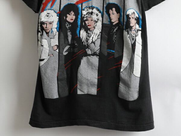 80s USA製 ★ Heart ハート ワールド ツアー プリント 半袖 Tシャツ ( メンズ 男性 L ) 80年代 オリジナル アメリカ製 バンドT ツアーT