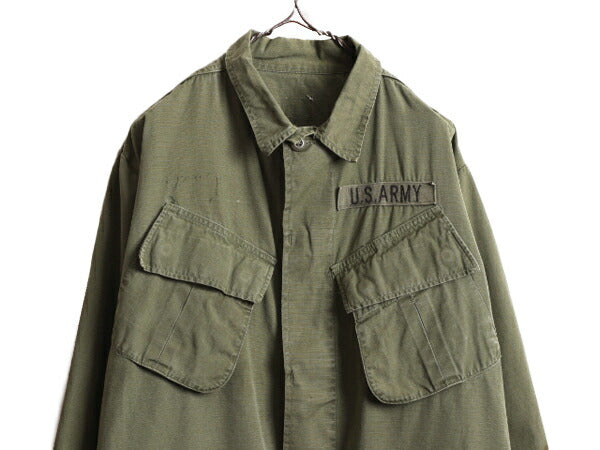70s ★ 70年製 米軍実物 US ARMY 5th リップストップ ジャングルファティーグ ジャケット メンズ M 程/ 70年代 ヴィンテージ アーミー 4th