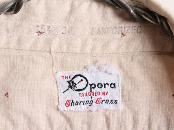60's The opera charming cross 総柄 コットン 長袖 シャツ (15 M程)