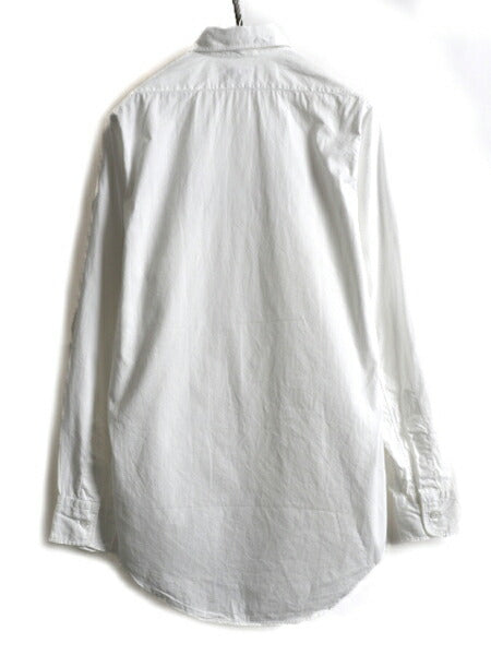 60s ★ コットン 長袖 シャツ ( 14 メンズ S 程) 60年代 ビンテージ 長袖シャツ ドレスシャツ 白シャツ ポケット付き 無地 フォーマル 白