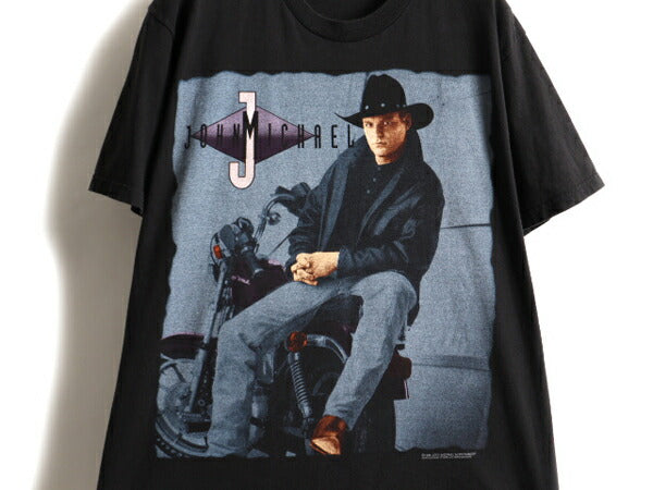 90s John Michael Montgomery ジョン マイケル モンゴメリー ツアー プリント 半袖 Tシャツ (L)