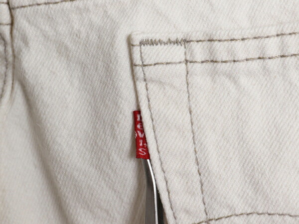 90s USA製 ★ リーバイス 501 0652 ナチュラル デニム パンツ メンズ 36 32 / Levis ジーパン ジーンズ ストレート ボタンフライ 生成り 白