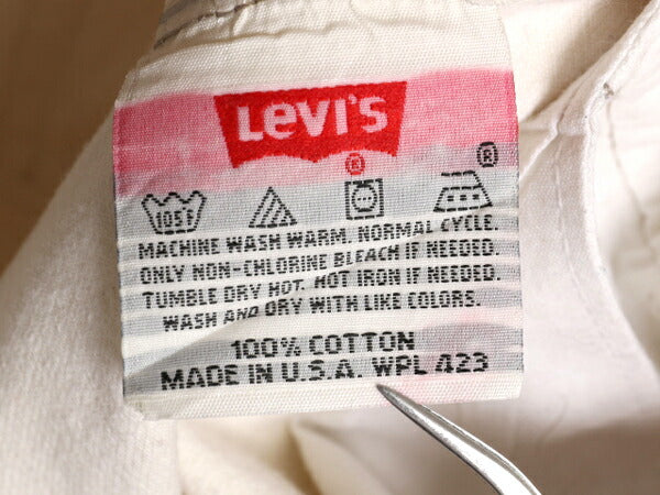 90s USA製 ★ リーバイス 501 0652 ナチュラル デニム パンツ メンズ 36 32 / Levis ジーパン ジーンズ ストレート ボタンフライ 生成り 白