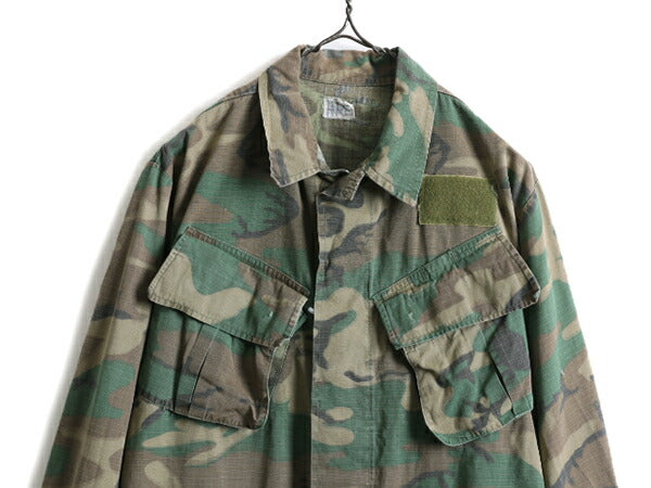 60s 70s ★ US ARMY 米軍実物 ERDL ブラウンリーフ カモ ジャングルファティーグ ジャケット SMALL REGULAR 60年代 70年代 ミリタリー 迷彩