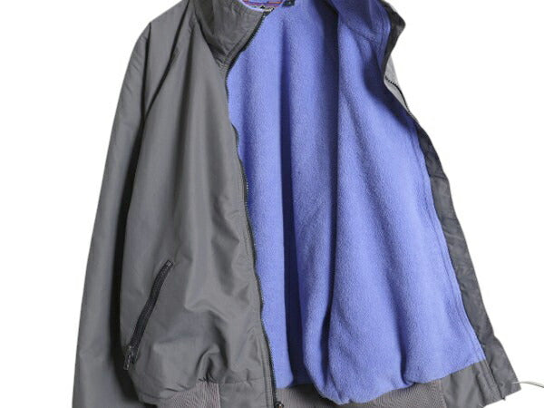 80s USA製 ★ パタゴニア シェルド シンチラ ジャケット メンズ S 80年代 ヴィンテージ Patagonia ナイロン 裏フリース ブルゾン 旧タグ 灰