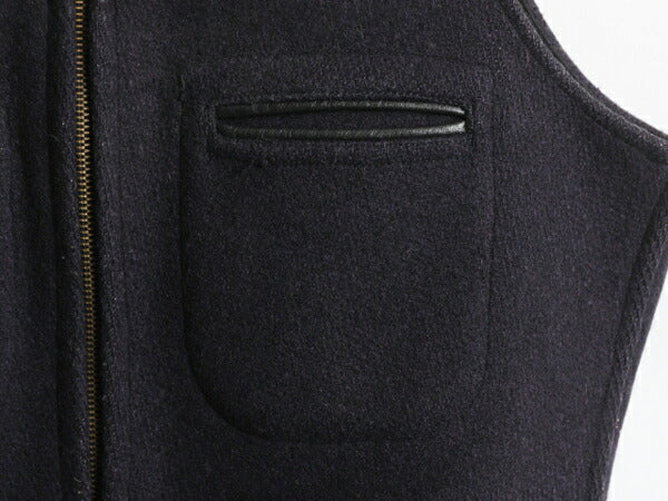 50's ビンテージ ★ JACK-VEST ジャックベスト フルジップ ウール ワーク ベスト ( メンズ 男性 38 ) 50年代 ヴィンテージ ネイビー 古着