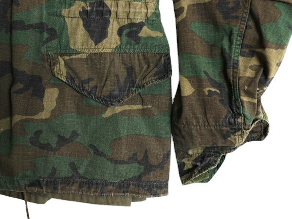 70s ★ 初期 ALPHA INDUSTRIES社製 LC-1 リーフ カモ M-65 フィールド ジャケット LARGE REGULAR 民間 USA製 ヴィンテージ リップストップ