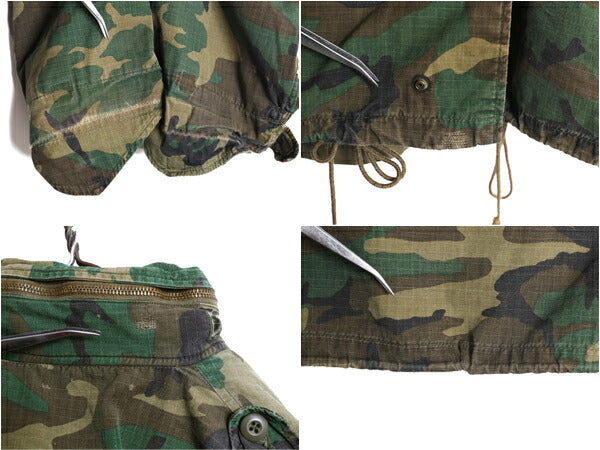 70s ★ 初期 ALPHA INDUSTRIES社製 LC-1 リーフ カモ M-65 フィールド ジャケット LARGE REGULAR 民間 USA製 ヴィンテージ リップストップ
