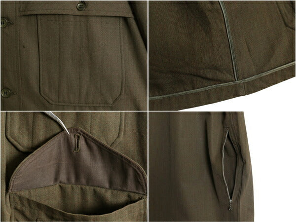 40s USA製 ★ FECHHEIMER BROTHERS ハンティング ジャケット メンズ L / ヴィンテージ ダブル マッキーノ コート ウール ギャバジン
