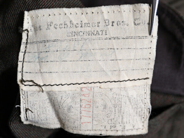 40s USA製 ★ FECHHEIMER BROTHERS ハンティング ジャケット メンズ L / ヴィンテージ ダブル マッキーノ コート ウール ギャバジン