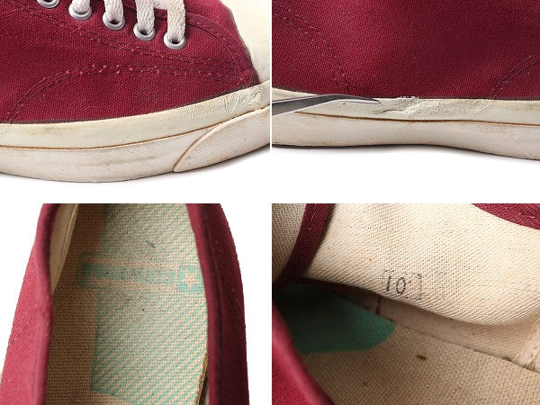 80s 初期 USA製 ★ コンバース ジャックパーセル 10 28.5cm 80年代 ヴィンテージ Converse Jack Purcell スニーカー ヒゲ スマイル エンジ
