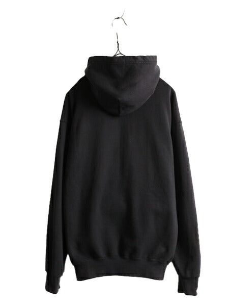 90s AC/DC ロゴ プリント スウェット パーカー メンズ M / 黒 古着 90年代 バンド ロック フード トレーナー オフィシャル 当時物 ブラック