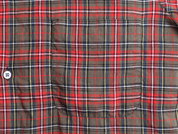 60's Per Fit チェック コットン 長袖 シャツ (33 M程)