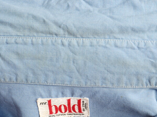 60's Mr.bold コットン 長袖 シャツ (151/2-34 M 程)