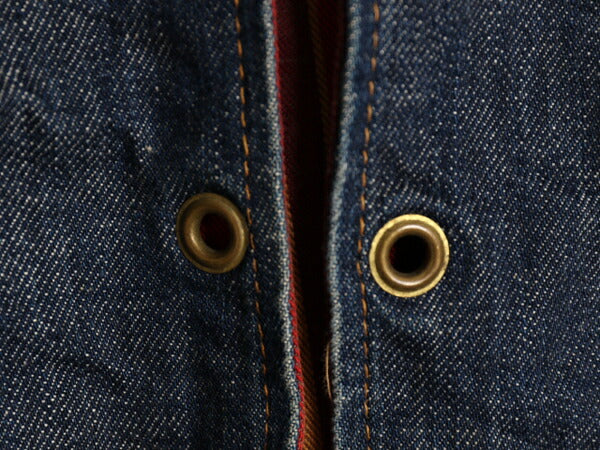 60s 70s USA製 ★ リーバイス リバーシブル ベスト メンズ M / 古着 ヴィンテージ Levis BIG E インディゴ ストライプ デニム ポケット付き