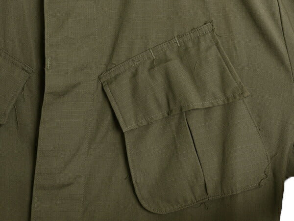 デッドストック 60s ★ 米軍実物 US ARMY 4th ジャングルファティーグ ジャケット MEDIUM LONG / ヴィンテージ ミリタリー リップストップ