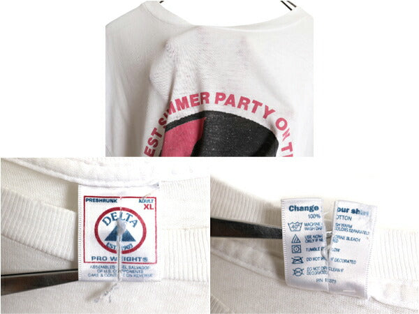 00s ★ Z100 ズートピア 2000 フェスティバル プリント Tシャツ メンズ XL 当時物 オールド ツアー ロック ヒップホップ バンド フォト 白
