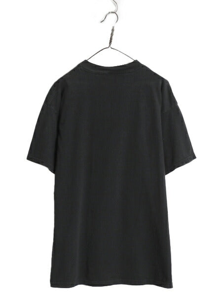 90s ★ ジュラシックパーク ロゴ プリント Tシャツ メンズ XL 古着 オールド オフィシャル 当時物 ムービー 恐竜 アート ヘビーウェイト 黒